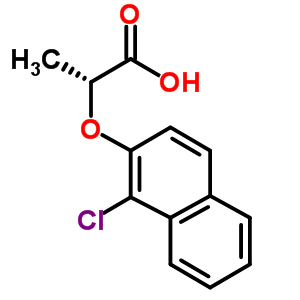 60210-88-0  propanoic acid, 2-[(1-chloro-2-naphthalenyl)oxy]-, (2R)-