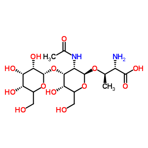 60280-58-2  (2S,3R)-3-[(2S,3S,4R,5R)-3-acetamido-5-hydroxy-6-(hydroxymethyl)-4-[(2R,3S,4S,5R)-3,4,5-trihydroxy-6-(hydroxymethyl)tetrahydropyran-2-yl]oxy-tetrahydropyran-2-yl]oxy-2-amino-butanoic acid