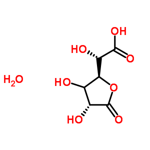 61278-30-6  (2S)-2-[(2S,4R)-3,4-dihydroxy-5-oxo-tetrahydrofuran-2-yl]-2-hydroxy-acetic acid hydrate