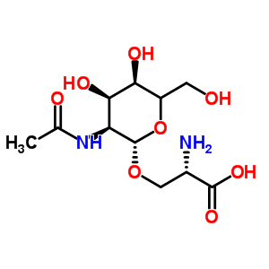 67262-86-6  (2S)-3-[(2S,3S,4R,5R)-3-acetamido-4,5-dihydroxy-6-(hydroxymethyl)tetrahydropyran-2-yl]oxy-2-amino-propanoic acid