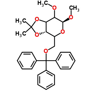 69182-49-6  (3aS,6S)-6,7-dimethoxy-2,2-dimethyl-4-(trityloxymethyl)-4,6,7,7a-tetrahydro-3aH-[1,3]dioxolo[4,5-c]pyran