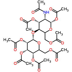 73208-61-4  [(3S,4R,5S,6S)-5-acetamido-4,6-diacetoxy-3-[(2S,3S,4S,5S)-3,4,5-triacetoxy-6-(acetoxymethyl)tetrahydropyran-2-yl]oxy-tetrahydropyran-2-yl]methyl acetate
