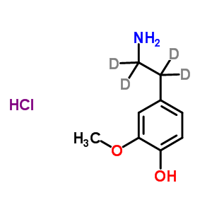 74719-64-5  4-(2-amino-1,1,2,2-tetradeuterio-ethyl)-2-methoxy-phenol hydrochloride