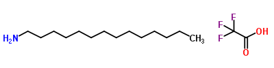 76858-68-9  acetic acid, 2,2,2-trifluoro-, compd. with 1-tetradecanamine (1:1)