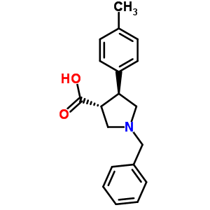 80896-75-9  (3R,4S)-1-benzyl-4-(p-tolyl)pyrrolidine-3-carboxylic acid