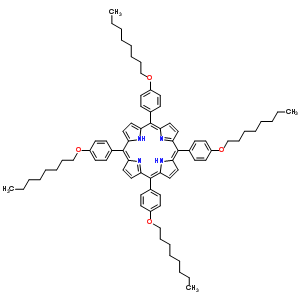 94827-58-4  21H,23H-porphine, 5,10,15,20-tetrakis[4-(octyloxy)phenyl]-