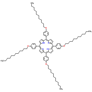 94846-71-6  21H,23H-porphine, 5,10,15,20-tetrakis[4-(dodecyloxy)phenyl]-