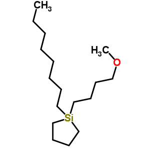 99165-36-3  silacyclopentane, 1-(4-methoxybutyl)-1-octyl-