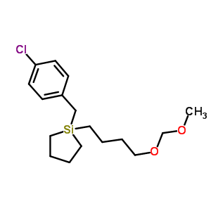 99165-42-1  silacyclopentane, 1-[(4-chlorophenyl)methyl]-1-[4-(methoxymethoxy)butyl]-