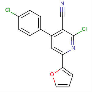 183675-51-6  3-Pyridinecarbonitrile, 2-chloro-4-(4-chlorophenyl)-6-(2-furanyl)-