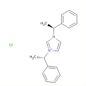 186354-60-9  1H-Imidazolium, 1,3-bis[(1S)-1-phenylethyl]-, chloride