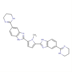 186395-28-8  1H-Benzimidazole,2,2'-(1-methyl-1H-pyrrole-2,5-diyl)bis[5-(1,4,5,6-tetrahydro-2-pyrimidinyl)-
