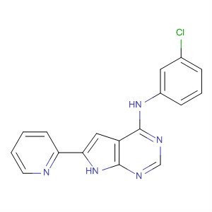 187722-29-8  1H-Pyrrolo[2,3-d]pyrimidin-4-amine, N-(3-chlorophenyl)-6-(2-pyridinyl)-