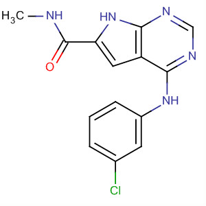 187724-64-7  1H-Pyrrolo[2,3-d]pyrimidine-6-carboxamide,4-[(3-chlorophenyl)amino]-N-methyl-