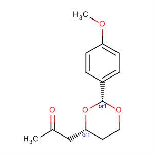 187819-18-7  2-Propanone, 1-[(2R,4R)-2-(4-methoxyphenyl)-1,3-dioxan-4-yl]-, rel-