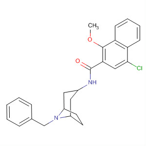 188955-16-0  2-Naphthalenecarboxamide,4-chloro-1-methoxy-N-[8-(phenylmethyl)-8-azabicyclo[3.2.1]oct-3-yl]-