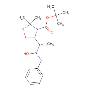 188965-47-1  3-Oxazolidinecarboxylic acid,4-[(1S)-1-[hydroxy(phenylmethyl)amino]ethyl]-2,2-dimethyl-,1,1-dimethylethyl ester, (4R)-
