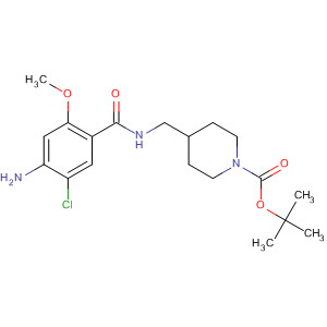 188973-04-8  1-Piperidinecarboxylic acid,4-[[(4-amino-5-chloro-2-methoxybenzoyl)amino]methyl]-,1,1-dimethylethyl ester