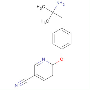189119-39-9  3-Pyridinecarbonitrile, 6-[4-(2-amino-2-methylpropyl)phenoxy]-