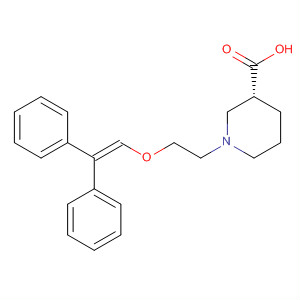 192640-15-6  3-Piperidinecarboxylic acid, 1-[2-[(2,2-diphenylethenyl)oxy]ethyl]-, (3R)-