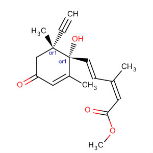 192987-96-5  2,4-Pentadienoic acid,5-[(1R,6R)-6-ethynyl-1-hydroxy-2,6-dimethyl-4-oxo-2-cyclohexen-1-yl]-3-methyl-, methyl ester, (2Z,4E)-rel-