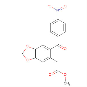 197369-14-5  1,3-Benzodioxole-5-acetic acid, 6-(4-nitrobenzoyl)-, methyl ester