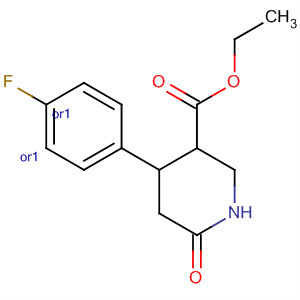 198640-83-4  3-Piperidinecarboxylic acid, 4-(4-fluorophenyl)-6-oxo-, ethyl ester,(3R,4S)-rel- 198640-83-4  3-Piperidinecarboxylic acid, 4-(4-fluorophenyl)-6-oxo-, ethyl ester,(3R,4S)-rel-