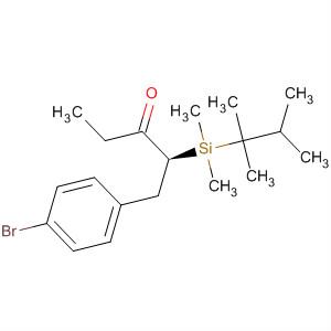 178424-92-5  3-Pentanone,1-(4-bromophenyl)-2-[dimethyl(1,1,2-trimethylpropyl)silyl]-, (2S)-