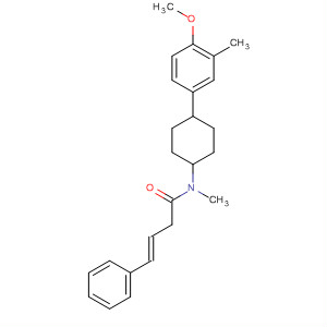178540-37-9  3-Butenamide,N-[4-(4-methoxy-3-methylphenyl)cyclohexyl]-N-methyl-4-phenyl-, trans-