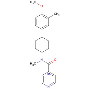 178540-47-1  4-Pyridinecarboxamide,N-[4-(4-methoxy-3-methylphenyl)cyclohexyl]-N-methyl-, trans-