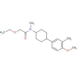 178540-58-4  Acetamide,2-ethoxy-N-[4-(4-methoxy-3-methylphenyl)cyclohexyl]-N-methyl-, trans-