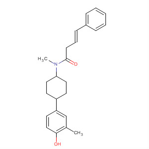 178541-15-6  3-Butenamide,N-[4-(4-hydroxy-3-methylphenyl)cyclohexyl]-N-methyl-4-phenyl-, trans-