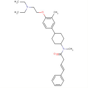 178541-89-4  3-Butenamide,N-[4-[4-[2-(diethylamino)ethoxy]-3-methylphenyl]cyclohexyl]-N-methyl-4-phenyl-, trans-
