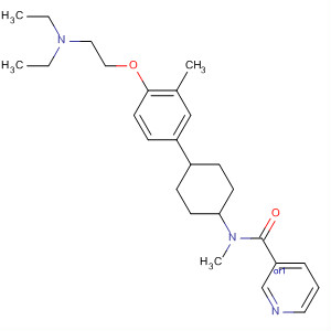 178541-98-5  3-Pyridinecarboxamide,N-[4-[4-[2-(diethylamino)ethoxy]-3-methylphenyl]cyclohexyl]-N-methyl-,trans-