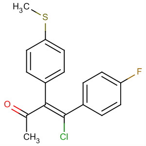 178614-45-4  3-Buten-2-one, 4-chloro-4-(4-fluorophenyl)-3-[4-(methylthio)phenyl]-, (Z)-