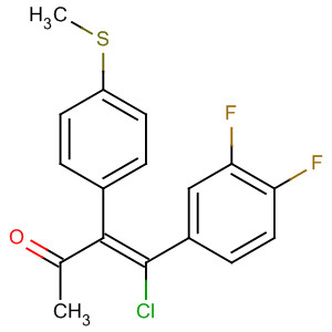 178614-63-6  3-Buten-2-one, 4-chloro-4-(3,4-difluorophenyl)-3-[4-(methylthio)phenyl]-,(Z)-