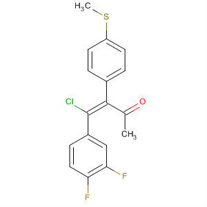 178614-66-9  3-Buten-2-one, 4-chloro-4-(3,4-difluorophenyl)-3-[4-(methylthio)phenyl]-,(E)-