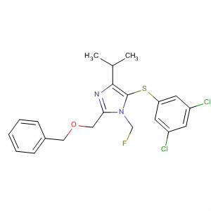 178981-30-1  1H-Imidazole,5-[(3,5-dichlorophenyl)thio]-1-(fluoromethyl)-4-(1-methylethyl)-2-[(phenylmethoxy)methyl]-