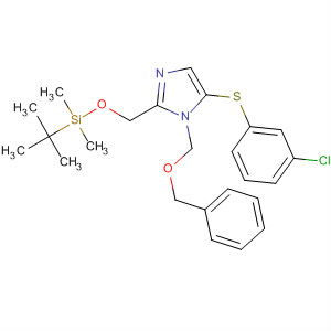 178982-03-1  1H-Imidazole,5-[(3-chlorophenyl)thio]-2-[[[(1,1-dimethylethyl)dimethylsilyl]oxy]methyl]-1-[(phenylmethoxy)methyl]-