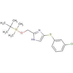 178982-05-3  1H-Imidazole,4-[(3-chlorophenyl)thio]-2-[[[(1,1-dimethylethyl)dimethylsilyl]oxy]methyl]-