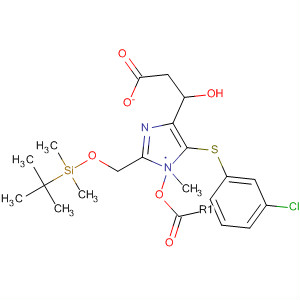 178982-08-6  1H-Imidazole-4-methanol,5-[(3-chlorophenyl)thio]-2-[[[(1,1-dimethylethyl)dimethylsilyl]oxy]methyl]-1-methyl-, acetate (ester)