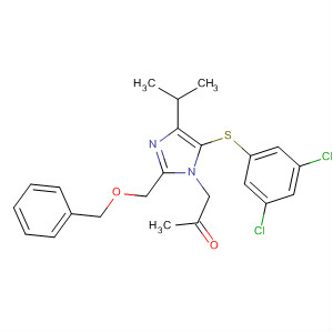 178982-47-3  2-Propanone,1-[5-[(3,5-dichlorophenyl)thio]-4-(1-methylethyl)-2-[(phenylmethoxy)methyl]-1H-imidazol-1-yl]-
