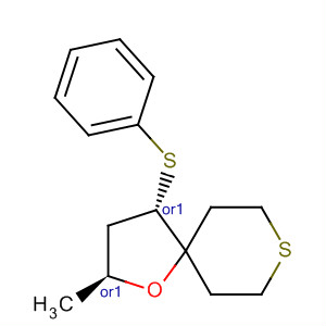 179088-75-6  1-Oxa-8-thiaspiro[4.5]decane, 2-methyl-4-(phenylthio)-, trans-