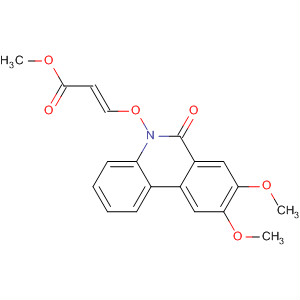179536-94-8  2-Propenoic acid, 3-[(8,9-dimethoxy-6-oxo-5(6H)-phenanthridinyl)oxy]-,methyl ester, (E)-