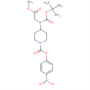 179689-07-7  1-Piperidinecarboxylic acid,4-[[(1,1-dimethylethoxy)carbonyl](2-methoxy-2-oxoethyl)amino]-,4-nitrophenyl ester