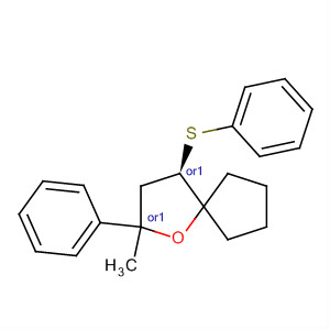 179806-73-6  1-Oxaspiro[4.4]nonane, 2-methyl-2-phenyl-4-(phenylthio)-, cis-