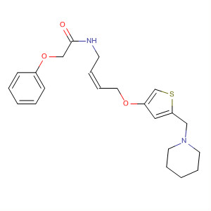 180043-64-5  Acetamide,2-phenoxy-N-[4-[[5-(1-piperidinylmethyl)-3-thienyl]oxy]-2-butenyl]-, (Z)-
