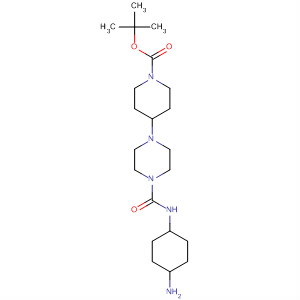 180532-28-9  1-Piperidinecarboxylic acid,4-[4-[[(4-aminocyclohexyl)amino]carbonyl]-1-piperazinyl]-,1,1-dimethylethyl ester, trans-