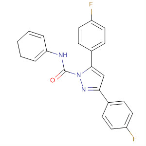 180998-59-8  1H-Pyrazole-1-carboxamide,3,5-bis(4-fluorophenyl)-4,5-dihydro-N-phenyl-