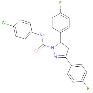 180998-61-2  1H-Pyrazole-1-carboxamide,N-(4-chlorophenyl)-3,5-bis(4-fluorophenyl)-4,5-dihydro-